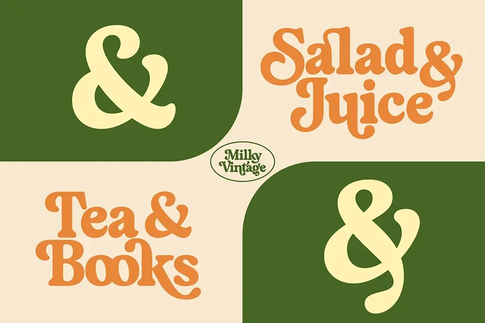 Milky Vintage Font