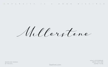 Millerstone Font