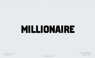 Millionaire Font