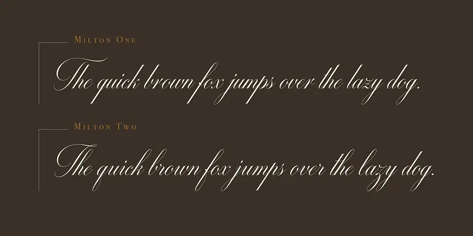Milton One Font