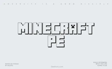 Minecraft PE Font