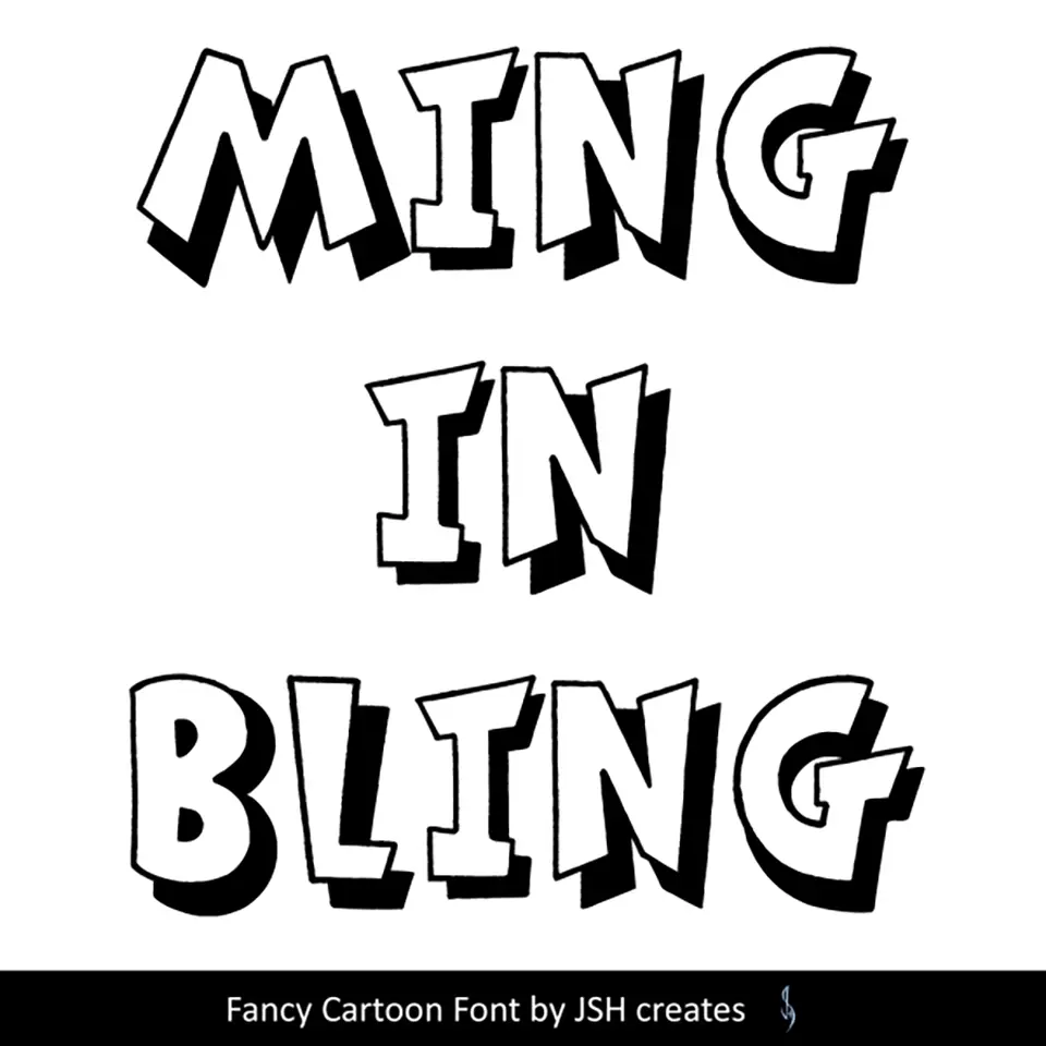 Ming in Bling Font