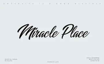 Miracle Place Font