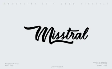 Misstral Font