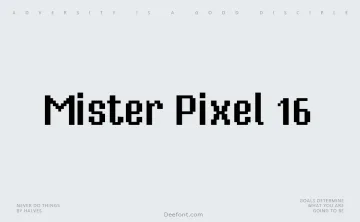 Mister Pixel 16 Font