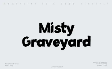 Misty Graveyard Font