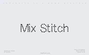 Mix Stitch Font