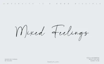 Mixed Feelings Font