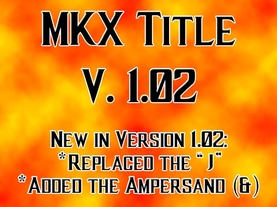MKX Title Font