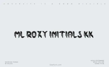 ML Roxy Initials KK Font