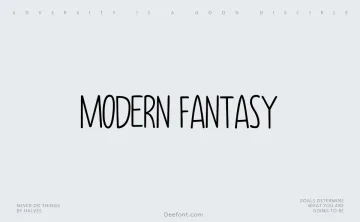 Modern Fantasy Font