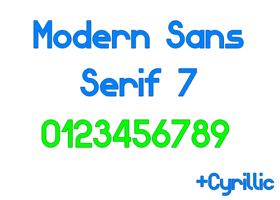 Modern Sans Serif 7 Font