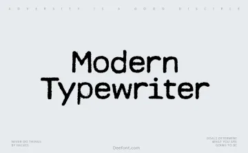 Modern Typewriter Font