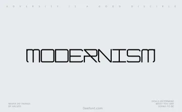 Modernism Font