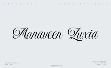 Monaveen Luxia Font
