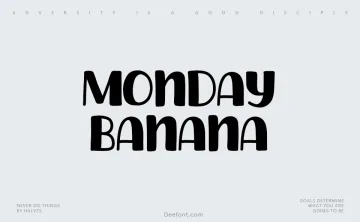 Monday Banana Font