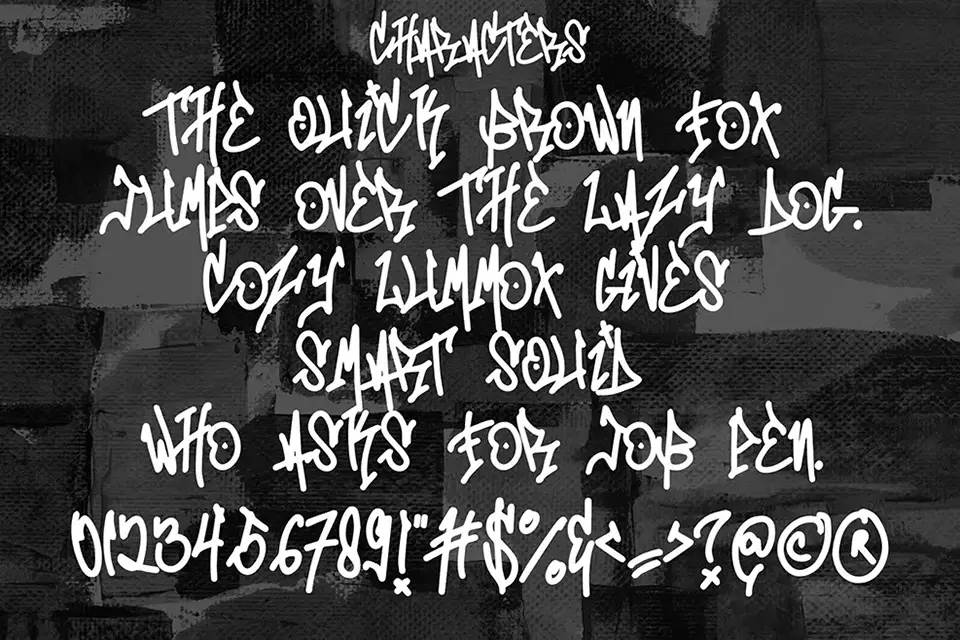 Mono Seahorse Graffiti Font