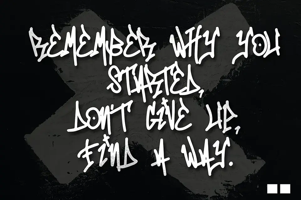 Mono Seahorse Graffiti Font