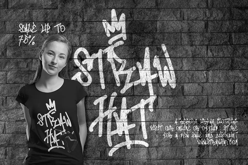 Mono Seahorse Graffiti Font