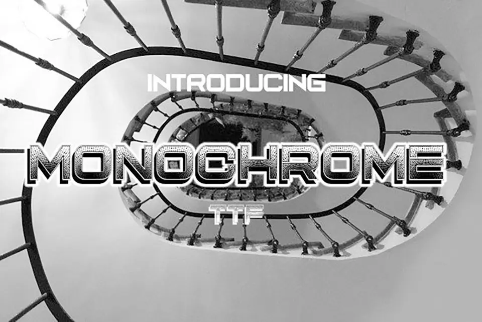 Monochrome Typeface