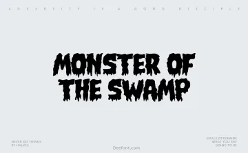 Monster of the Swamp Font