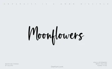 Moonflowers Font