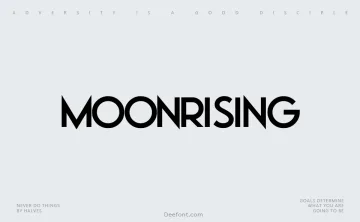 Moonrising Font