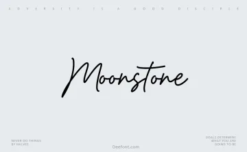 Moonstone Script Font