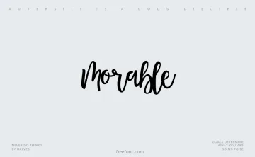 Morable Font