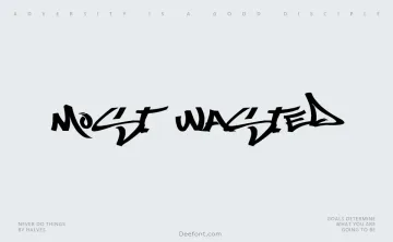 Most Wasted Font
