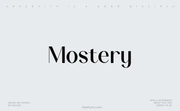 Mostery Font