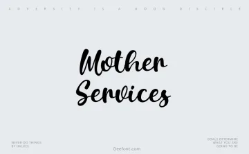 Mother Services Font