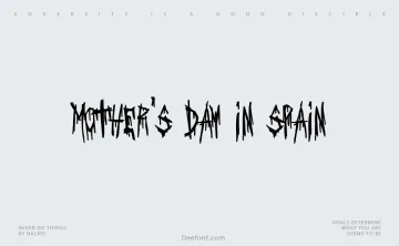 Mother’s Day in Spain Font