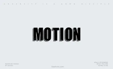 Motion Font