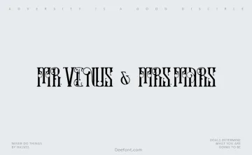 Mr.Venus & Mrs.Mars Font
