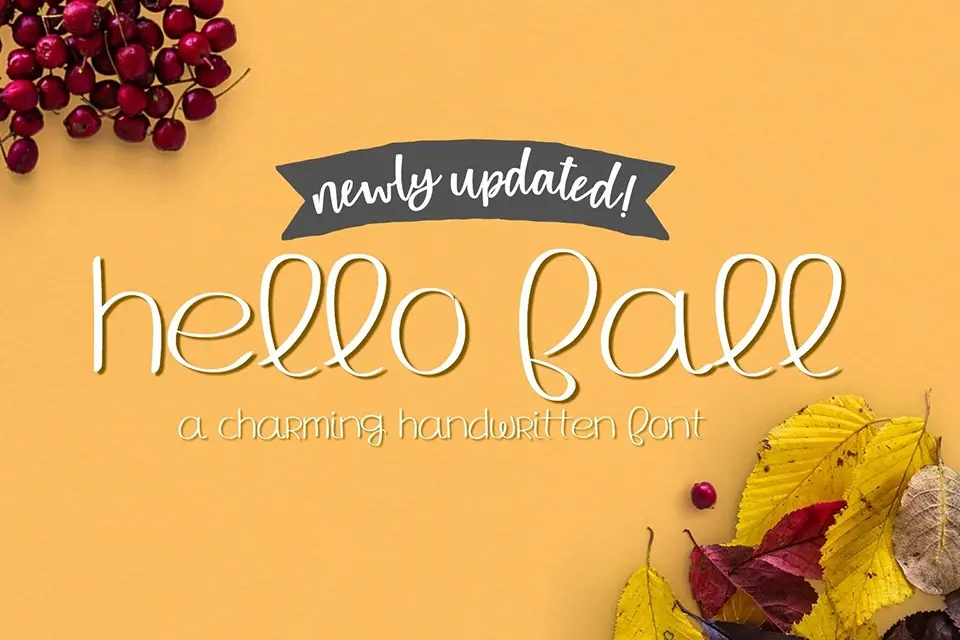 MRF Hello Fall Font