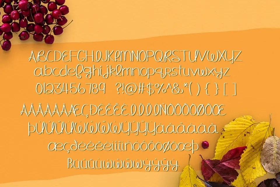 MRF Hello Fall Font