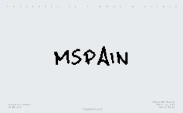MsPain Font