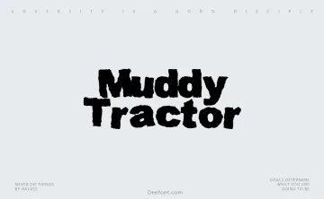 Muddy Tractor Font