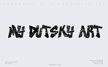 My Dutsky Art Font