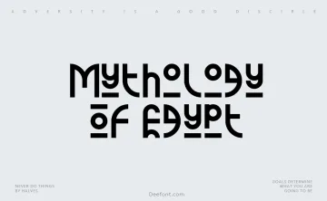 Mythology Of Egypt Font