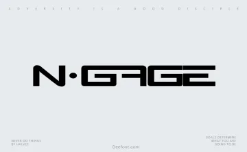 N-Gage Font