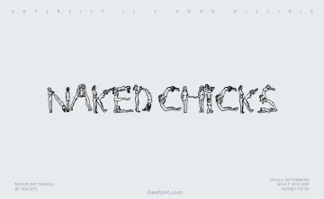 Naked Chicks Font