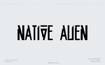 Native Alien Font