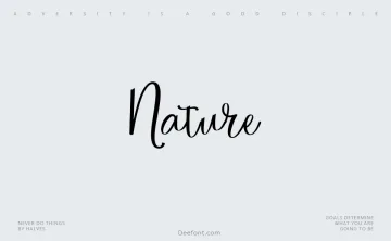 Nature Font