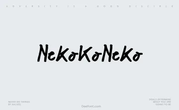 NekoKoNeko Font