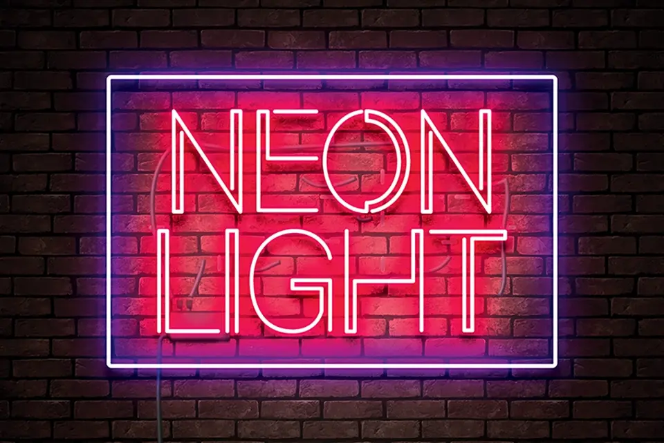 Neon Light Font