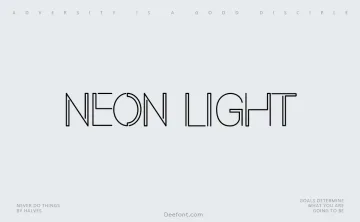 Neon Light Font