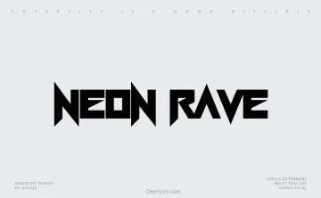 Neon Rave Font