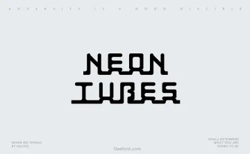 Neon Tubes Font
